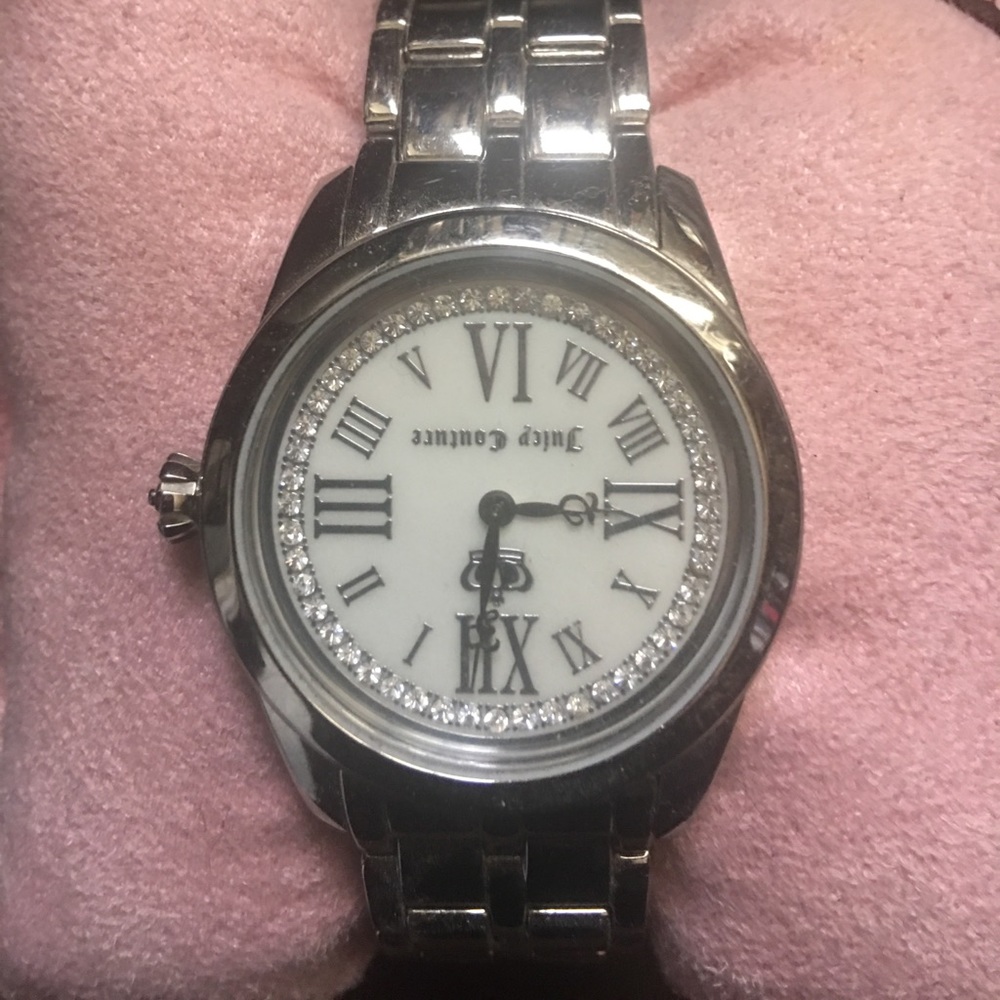 Juicy Couture Watch Sikver Crystal Detail